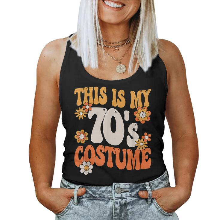 This Is My 70'S Costume Peace 70S Party Outfit Groovy Hippie Women Tank Top
