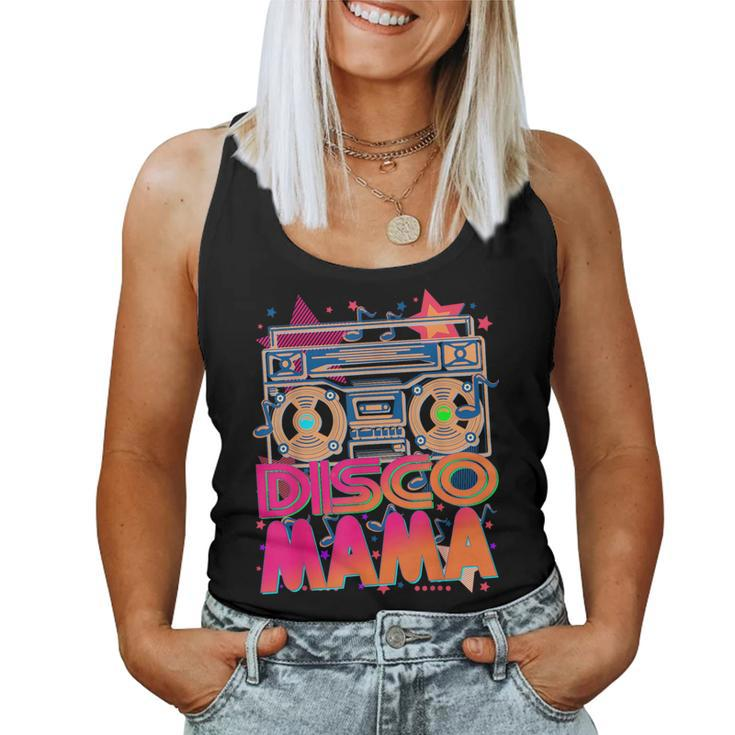80S 90S Disco Mama Themed Vintage Retro Dancing Women Tank Top