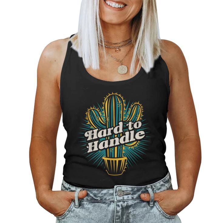 Adorable Vintage Hard To Handle Retro Cactus Women Tank Top