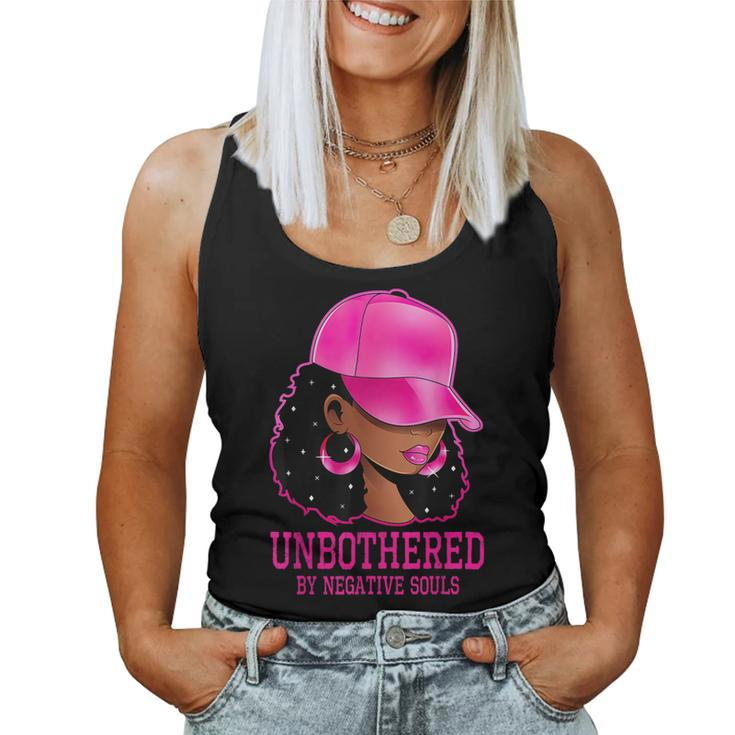 African American Afro Queen Sassy Black Woman Unbothered Women Tank Top
