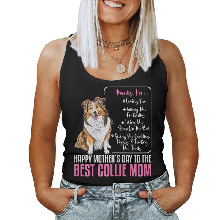 Alles Gute Zum Muttertag An Die Beste Collie-Mama Collie Dog Mom Tank Top Frauen