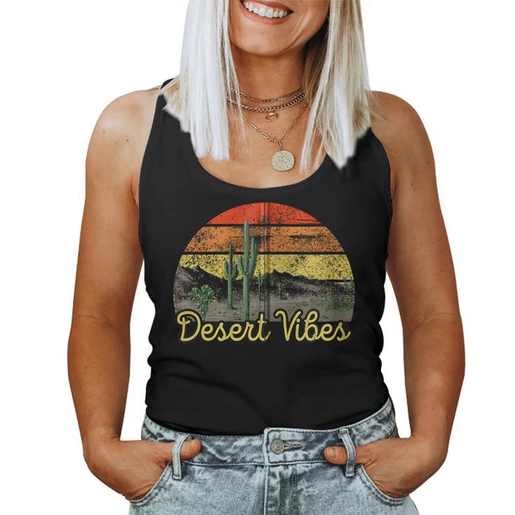 Amantes De Cactus Retrointageibes Desierto Camiseta sin mangas para mujer