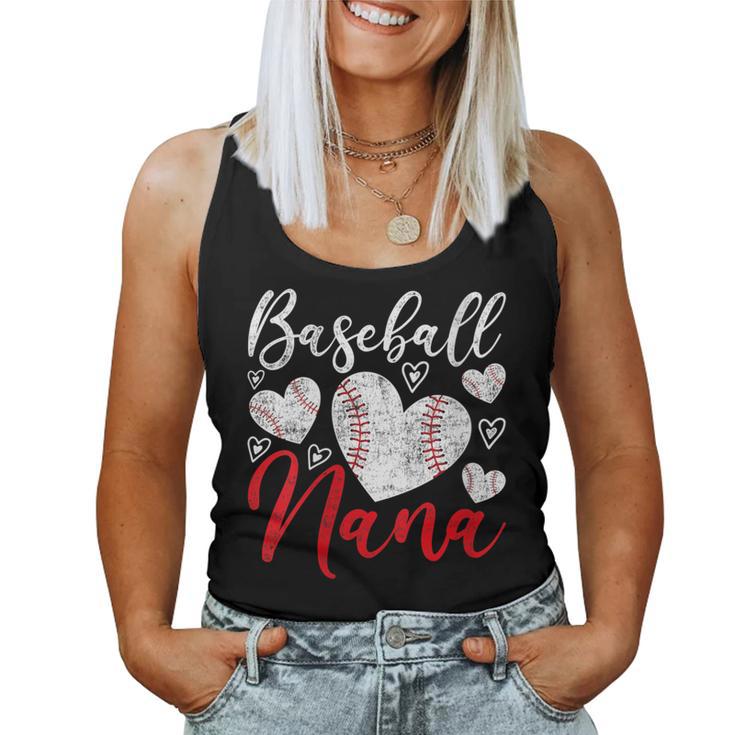 American Game Retired Baseball Nana Grandmother Baseball Women Tank Top