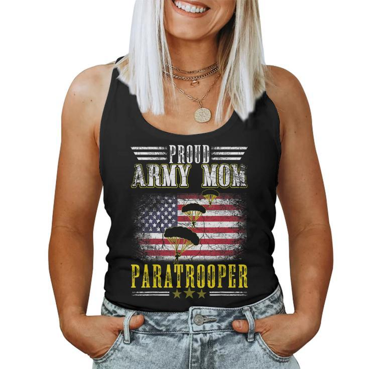 Army Paratrooper Proud Mom Airborne Usa Soldier Women Tank Top