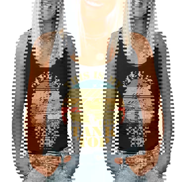 Army Tank The Sarcastic Military Pun This My Tank Women Tank Top