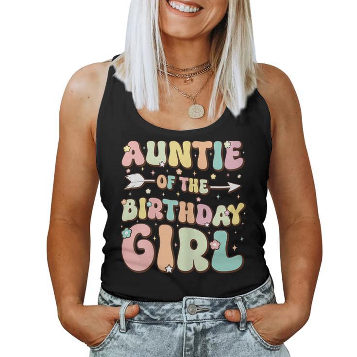 Auntie Of The Birthday Girl Family Matching Birthday Women Tank Top