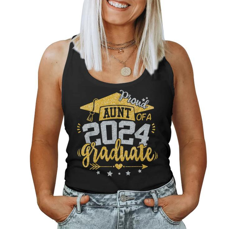 Auntie Senior 2024 Proud Aunt Of A Class Of 2024 Graduate Women Tank Top