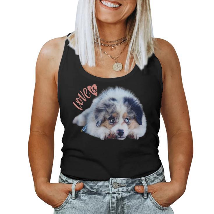 Australian Shepherd Aussie Puppy Dog Mum Dad Tank Top Frauen