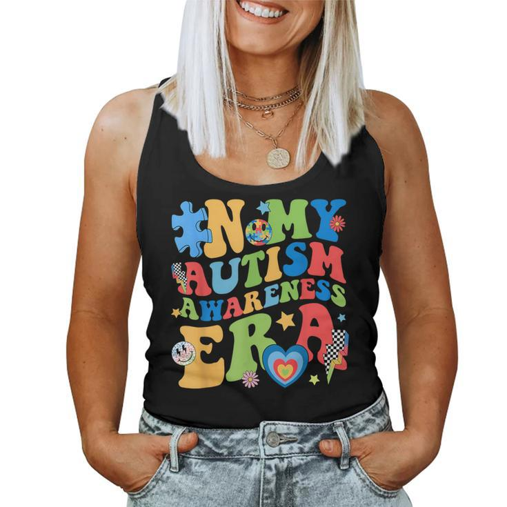 In My Autism Awareness Era Support Puzzle Be Kind Groovy Women Tank Top