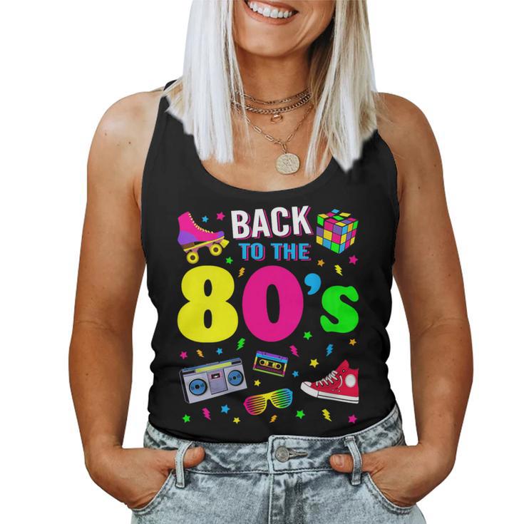 Back To 80'S 1980S Vintage Retro Eighties Costume Party Women Tank Top