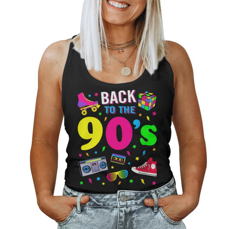 Back To 90'S 1990S Vintage Retro Nineties Costume Party Women Tank Top