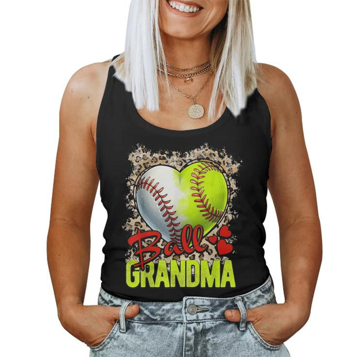 Ball Grandma Softball Grandma Baseball Grandma Women Tank Top