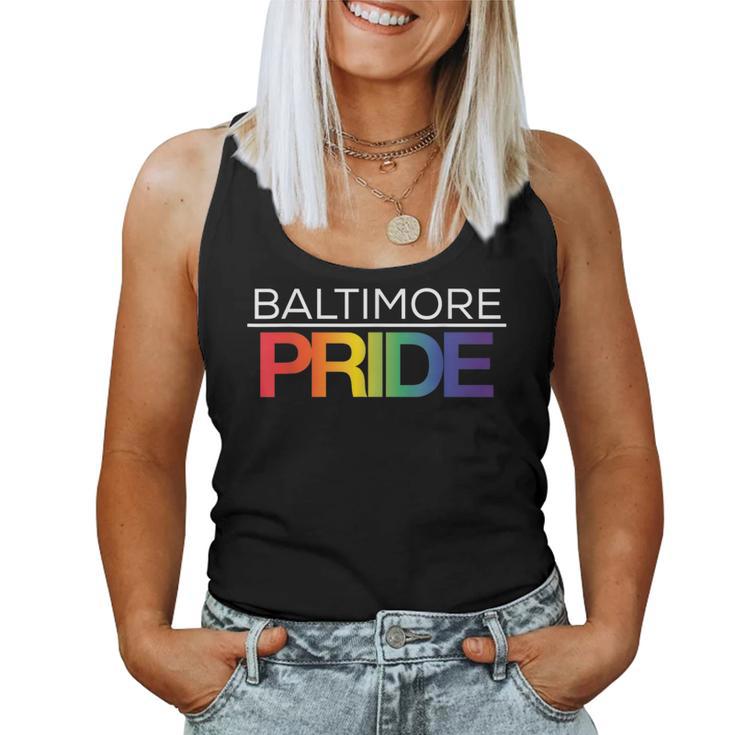 Baltimore Pride Lgbtq Rainbow Women Tank Top