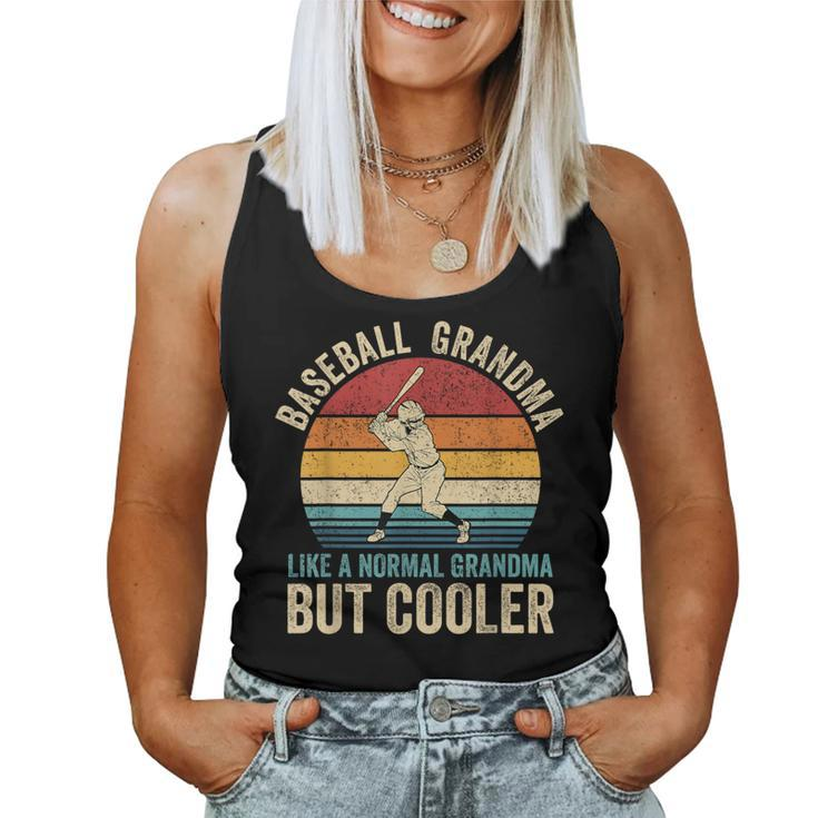 Baseball Grandma Like A Normal Grandma But Cooler Vintage Women Tank Top