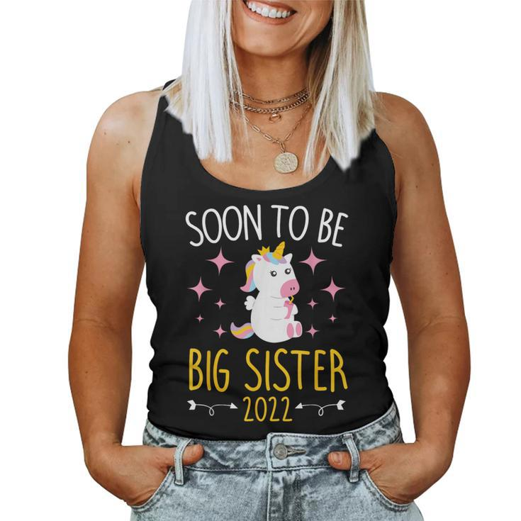 Become Big Sister 2022 Unicorn Women Tank Top