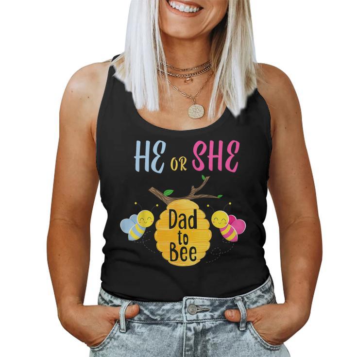 Bee Gender Reveal For Dad Bee Themed Party Women Tank Top