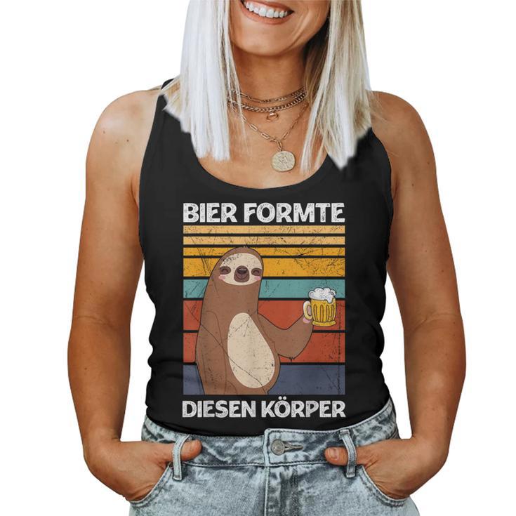 Beer Formte Diesen Körper Beer Drinker Beer Lovers Saying Tank Top Frauen