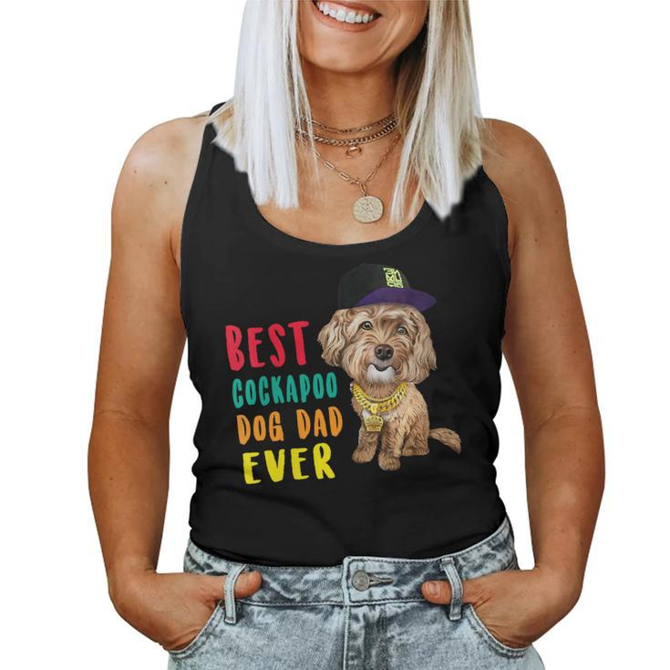 Best Cockapoo Dog Dad Ever Fathers Day Cute Hipster Women Tank Top