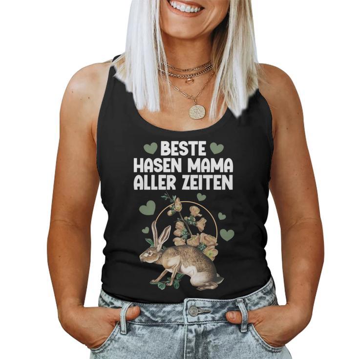 Beste Hasen Mama Aller Zeiten Hüpfendes Herzglück Tank Top Frauen