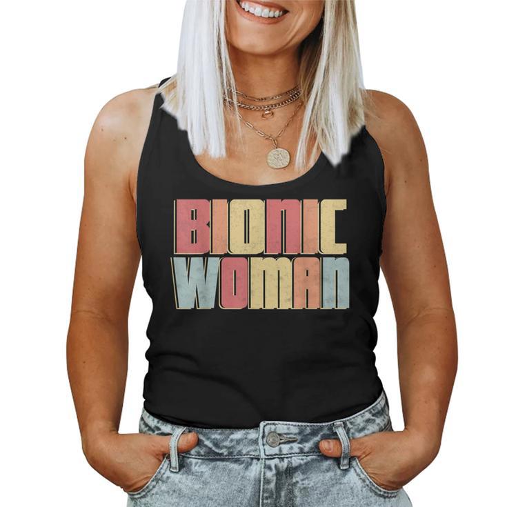 Bionic Woman Injury Accident Broken Hip Leg Arm Surgery Women Tank Top