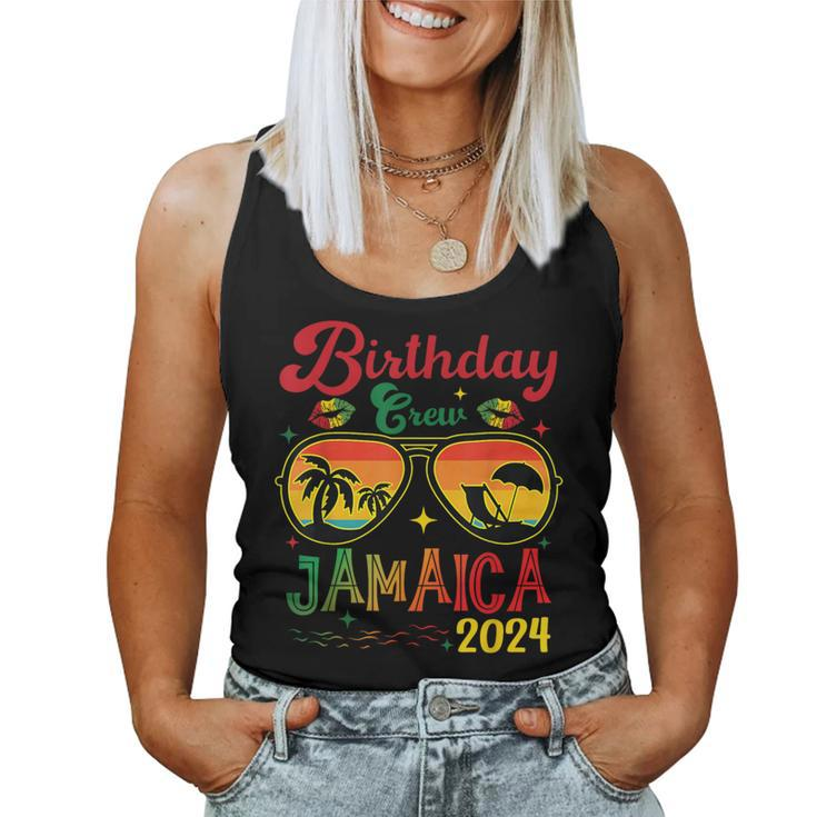 Birthday Crew Jamaica 2024 Girl Party Matching Women Tank Top
