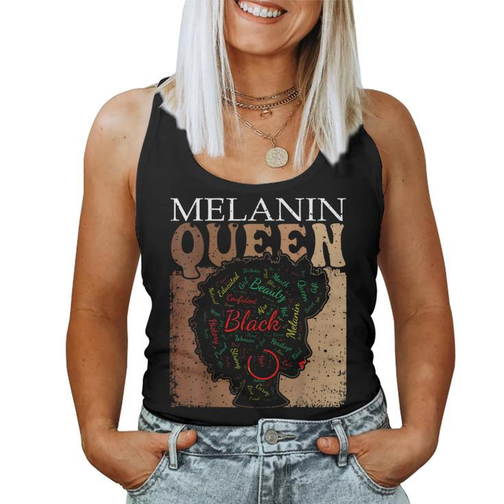 Black History T For Melanin Queen African Hair Women Tank Top