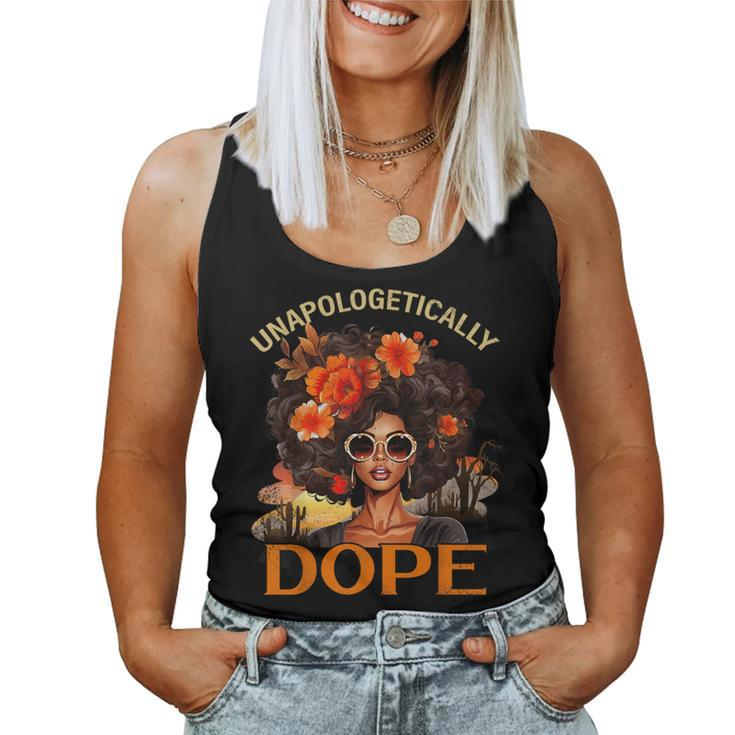 Black Unapologetically Dope Junenth Black History Women Tank Top