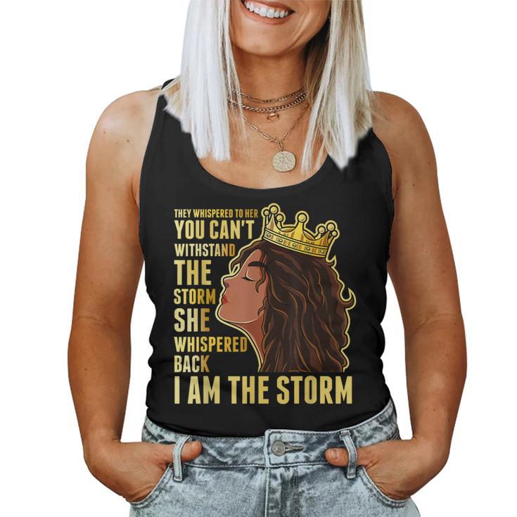 I Am Black Woman African American Black History Month Women Tank Top