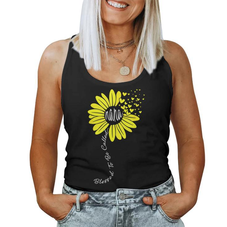 Blessed To Be Called Nana Happy Sunflower Family Women Tank Top