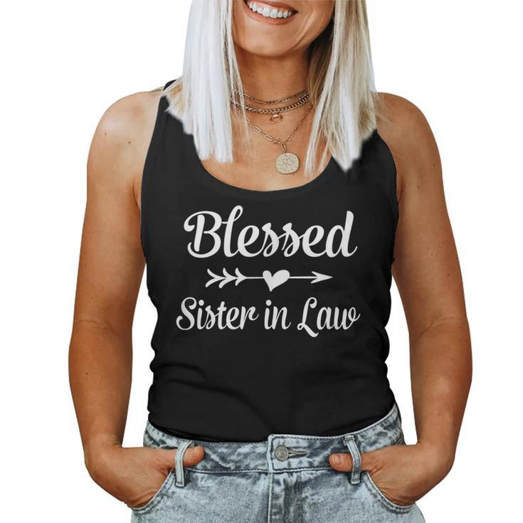 Blessed Sister In Law Heart & Arrow Graphics Women Tank Top
