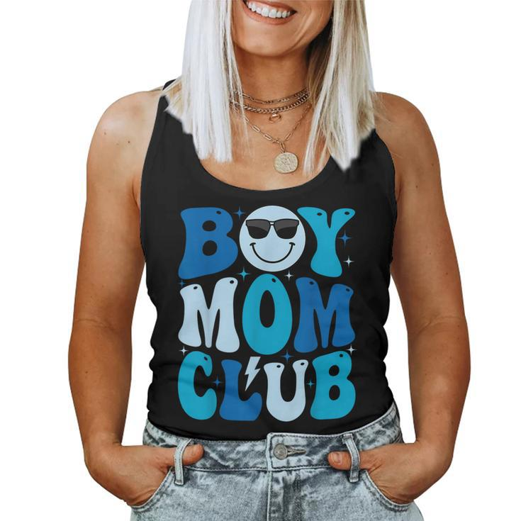 Boy Mom Club Mother's Day Groovy Mother Mama Women Tank Top
