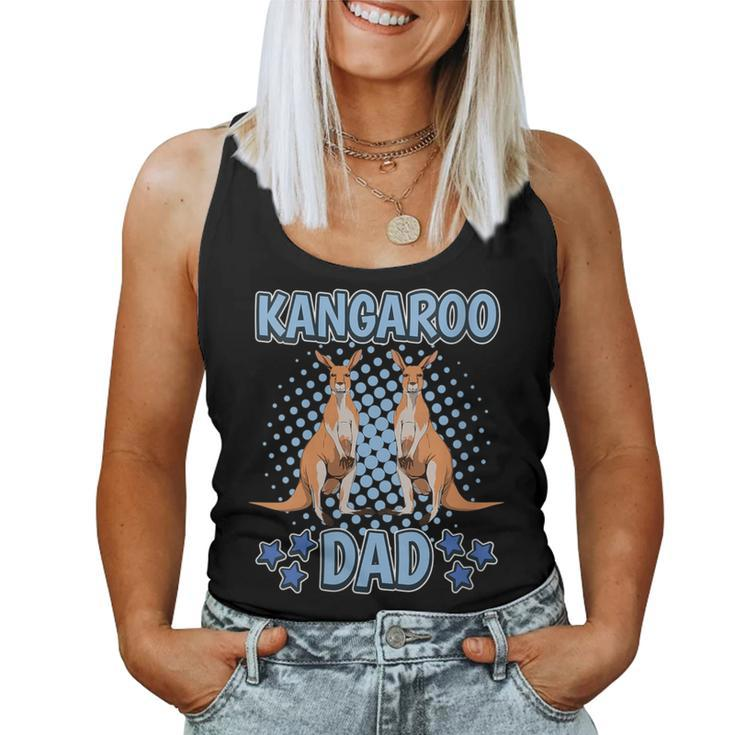 Boys Kangaroo Dad Quote Father's Day Kangaroo Women Tank Top