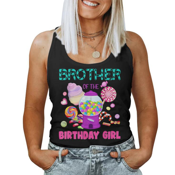 Brother Of The Birthday Girl Candyland Candy Birthday Women Tank Top