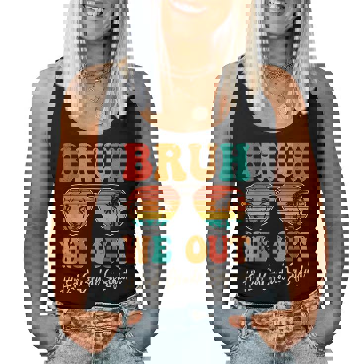 Bruh We Out 2Nd Second Grade Squad Retro Last Day Of School Women Tank Top