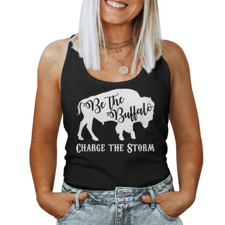 Be The Buffalo Charge The Storm White Women Women Tank Top