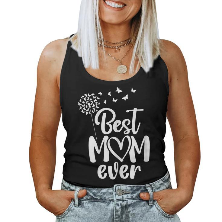 Butterflies Best Mom Ever From Daughter Son On Mother's Day Women Tank Top