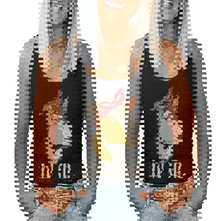 Cadeau De Chèvre Drôle De Fille De Foin Women Tank Top