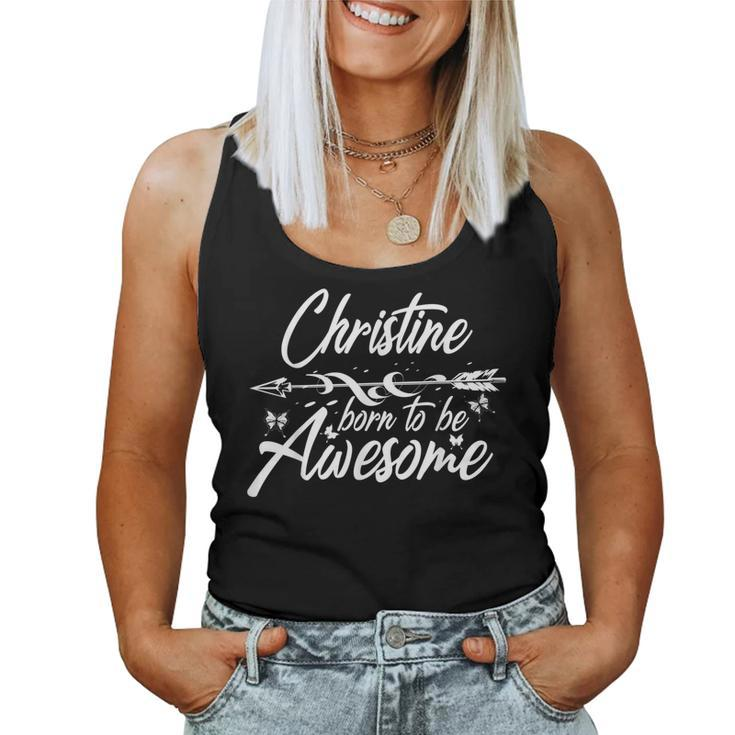 Christine Name Personalized Birthday Joke Women Tank Top