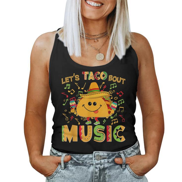 Cinco De Mayo Let's Taco Bout Music Mexican For Boys Girls Women Tank Top