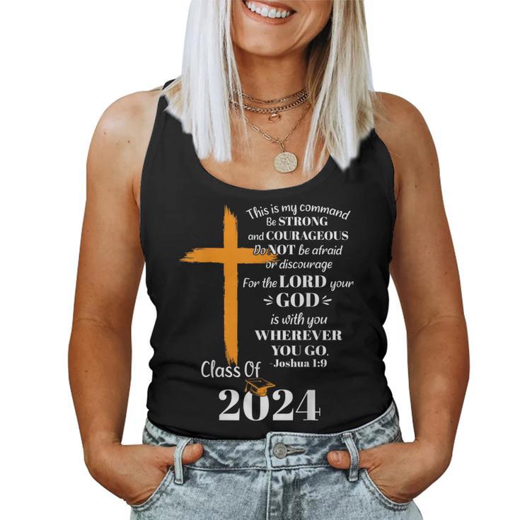 Class Of 2024 Christian Graduation Senior Graduate Women Tank Top