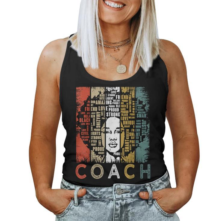 Coach Afro African American Black History Month Women Tank Top