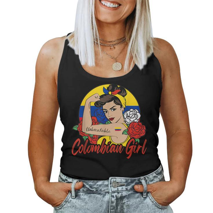 Colombia Girl Colombian Mujer Colombiana Flag Women Tank Top