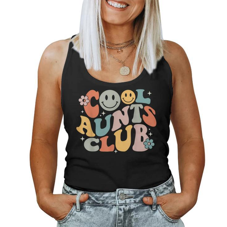 Cool Aunts Club Groovy Retro Smile Aunt Auntie Mother's Day Women Tank Top