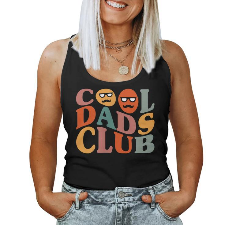 Cool Dads Club Dad Father's Day Retro Groovy Pocket Women Tank Top