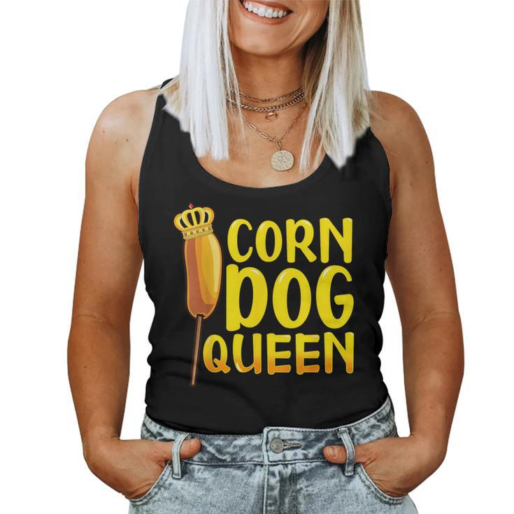 Corn Dog Queen Corndog Hot Dog Sausage Stick Women Tank Top