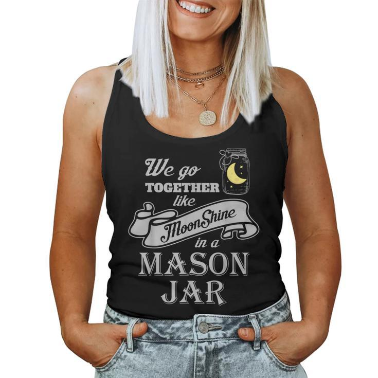 Country T For Moonshine And Mason Jars Women Tank Top