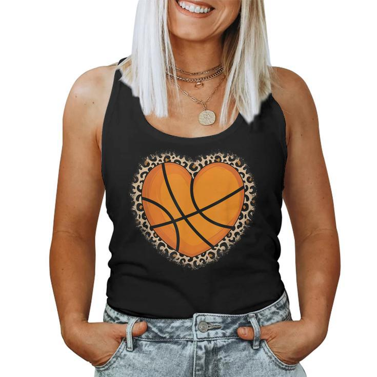 Cute Basketball Heart Basketball Lover Girls Women Tank Top