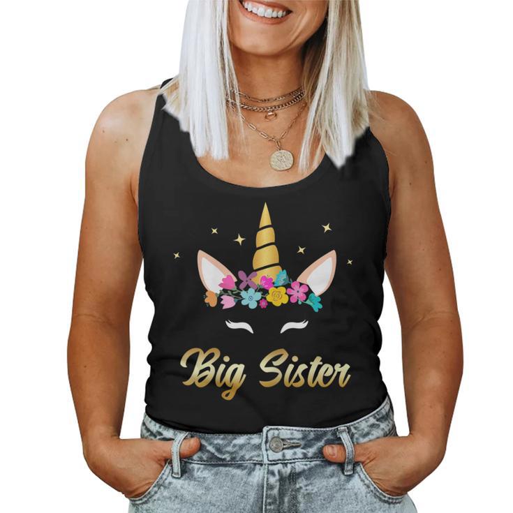 Cute Big Sister Unicorn Becoming Sister Girl Women Women Tank Top