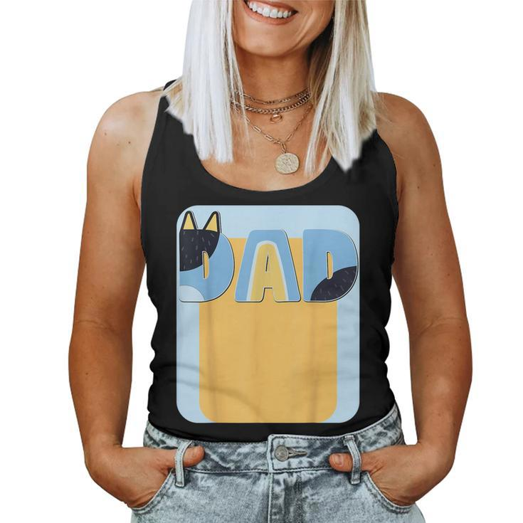 Dad And Mom Birthday Boy Dog Family Party Decorations Women Tank Top