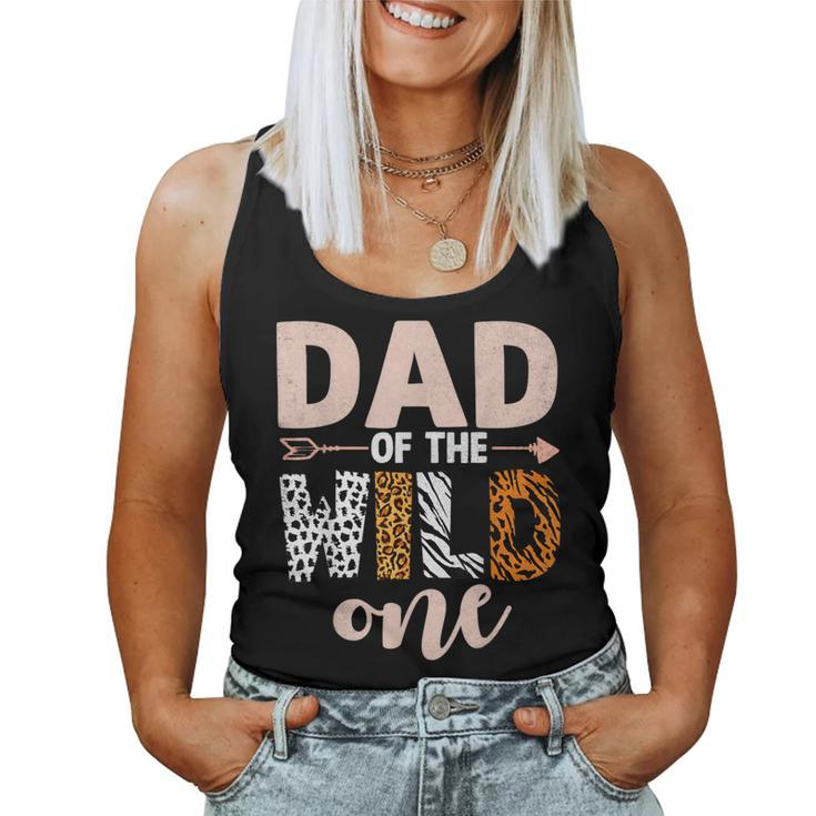 Dad And Mom Of The Wild One Birthday Girl Family Party Decor Women Tank Top